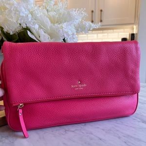 Kate Spade Clutch/Crossbody in Vibrant Pink